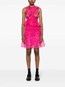 ceciliebahnsen Cecilie Bahnsen Vida organza midi-rok - Roze