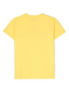 moschinokids Moschino Kids T-shirt met teddybeerprint - Geel