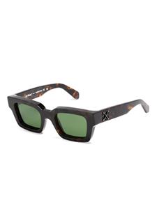 off-whiteeyewear Off-White Eyewear Virgil zonnebril met vierkant montuur - Bruin