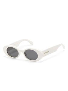 palmangelseyewear Palm Angels Eyewear Gilroy zonnebril met ovalen montuur - Wit