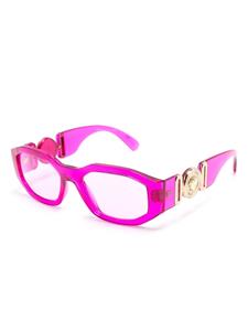 versaceeyewear Versace Eyewear Medusa Biggie zonnebril met rechthoekig montuur - Roze