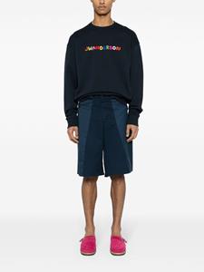 JW Anderson Katoenen sweater met geborduurd logo - Blauw