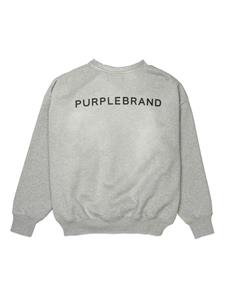 purplebrand Purple Brand Katoenen sweater - Grijs