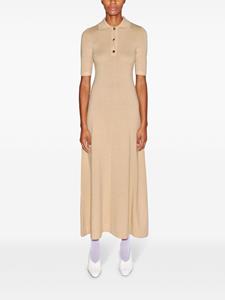 rosettagetty Rosetta Getty Wollen midi-jurk - Beige