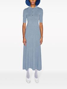 rosettagetty Rosetta Getty Wollen midi-jurk - Blauw