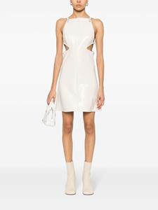 Courrèges Slash Buckle mouwloze mini-jurk - Wit
