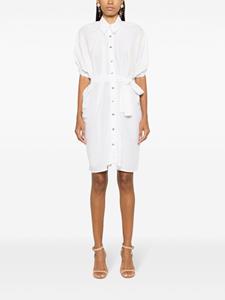 amirslama Amir Slama Blousejurk met gestrikte taille - Wit