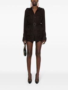 saintlaurent Saint Laurent Mini-jurk - Bruin