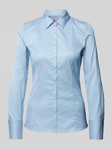 HUGO Klassische Bluse Damen Bluse THE FITTED SHIRT bügelleicht Slim Fit (1-tlg)