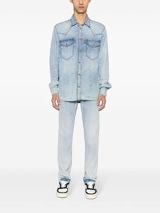 versacejeanscouture Versace Jeans Couture Mid waist straight jeans - Blauw