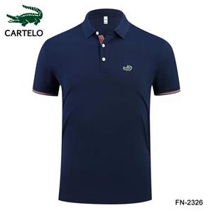 CARTELO Summer High Quality Cotton Men's and Women's Embroidered Polo Collar Breathable Polo Shirt Moisture Wicking and Quick Drying Polo Shirt