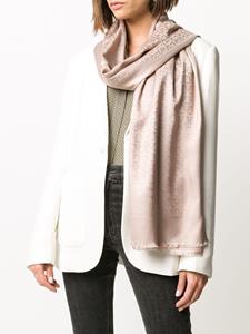 Ferragamo Sjaal met gancini print - Roze