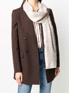 Ferragamo Sjaal met gancini patroon - Beige