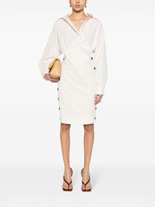 philosophydilorenzoserafini Philosophy Di Lorenzo Serafini Popeline maxi-wikkeljurk - Beige