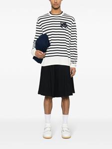maisonkitsuné Maison Kitsuné Trui met vossenpatroon - Blauw