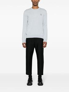 maisonkitsuné Maison Kitsuné Wollen trui met print - Blauw