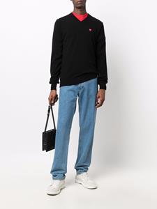 commedesgarçonsplay Comme Des Garçons Play Trui met logopatch - Zwart