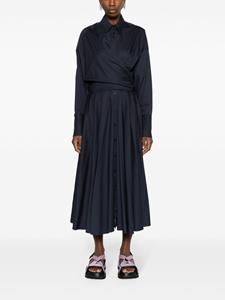 viktor&rolf Viktor & Rolf Maxi-jurk met wikkel-effect - Blauw