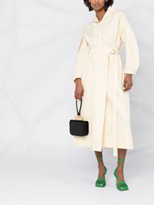 jilsander Jil Sander Midi-jurk met ceintuur - Beige