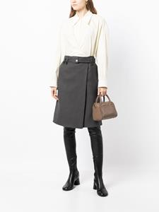 lowclassic Low Classic Kokerrok met pied-de-poule print - Grijs