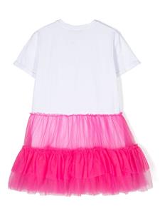 twinsetkids TWINSET Kids Jurk met logoprint - Wit