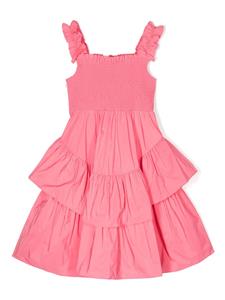 TWINSET Kids Midi-jurk met ruches - Roze