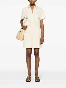 Theory Button-up mini-jurk - Beige