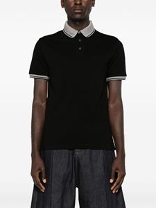 Emporio Armani Poloshirt met contrasterende afwerking - Zwart