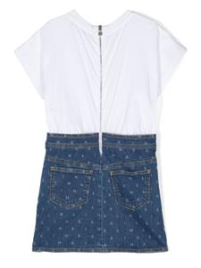 balmainkids Balmain Kids Flared T-shirtjurk - Wit