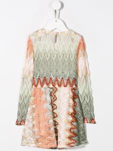 missonikids Missoni Kids Jurk met gedraaid patroon - Beige