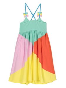 stellamccartneykids Stella McCartney Kids Jurk met colourblocking - Groen