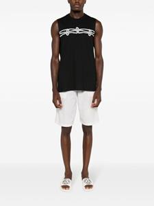 amirslama Amir Slama Tanktop met print - Zwart
