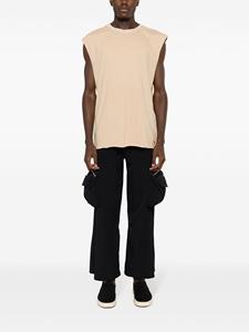 amirslama Amir Slama Tanktop met logo-applicatie - Bruin