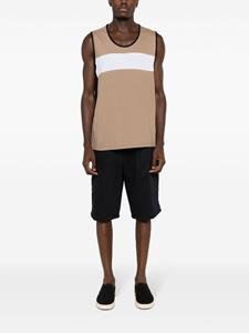 amirslama Amir Slama Tanktop met colourblocking - Bruin