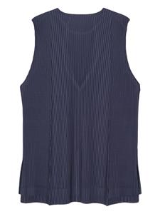 hommeplisséisseymiyake Homme Plissé Issey Miyake Plissé tanktop met geplooid detail - Blauw