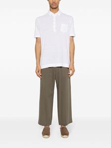 massimoalba Massimo Alba Linnen poloshirt - Wit