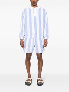 RHUDE Gestreept poloshirt - Blauw