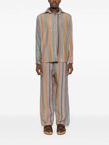 amirslama Amir Slama Broek met wijde pijpen en jacquard - Veelkleurig