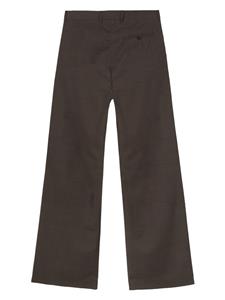 martinerose Martine Rose Broek met pied-de-poule print - Bruin
