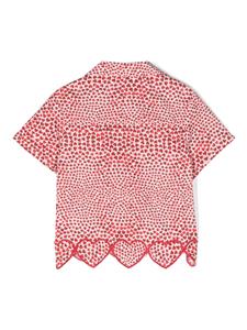 Stella McCartney Kids Katoenen overhemd - Rood