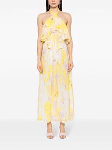 MSGM Maxi-jurk met bloemenprint - Geel