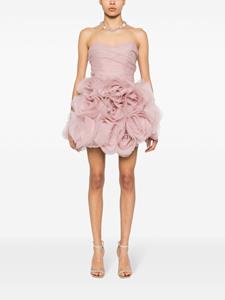 anaradu Ana Radu Mini-jurk met bloemen applicatie - Roze