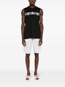 amirslama Amir Slama Bermuda shorts met dieren jacquard - Wit