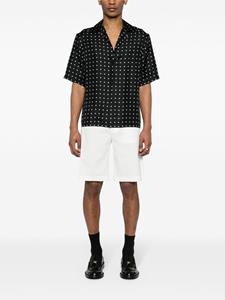 dolce&gabbana Dolce & Gabbana Bermuda shorts met logoplakkaat - Wit