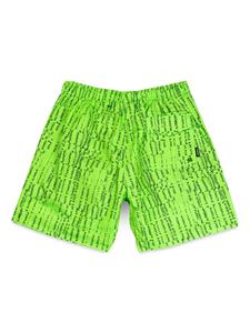 purplebrand Purple Brand Shorts met logoprint - Groen