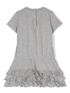 monclerenfant Moncler Enfant Mini-jurk met logo-applicatie - Grijs