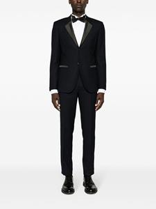 HUGO Pantalon met satijnen afwerking - Blauw