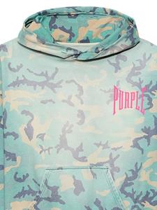 purplebrand Purple Brand Hoodie met camouflageprint - Blauw