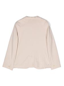 paolopecorakids Paolo Pecora Kids Blazer met enkele rij knopen - Beige