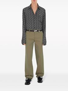 Burberry Katoenen straight broek - Beige